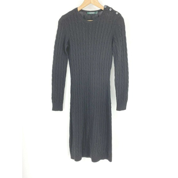 Lauren Ralph Lauren Dresses & Skirts - Ralph Lauren Sweater Dress Cable Knit